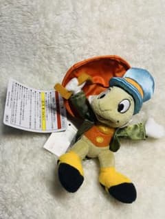 【新品タグ付】ディズニーリゾート ジミニークリケット ぬいぐるみバッジ ピノキオのサムネイル