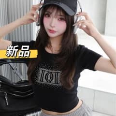 新品Darich シャイニーDDロゴコンパクトTシャツ ブラック ダーリッチ