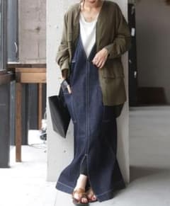 ◾︎antiqua◾︎大人女子サロペットデニムスカートのサムネイル