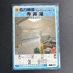 寺井湯 能美01 石川銭湯コレクションカード 風呂コレ 東京銭湯 トレカ