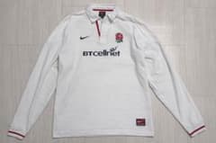 希少❗️ NIKE ラガーシャツ　イングランド 90s-00s】 Nike イングランド代表 ラガーシャツ XL - メルカリ