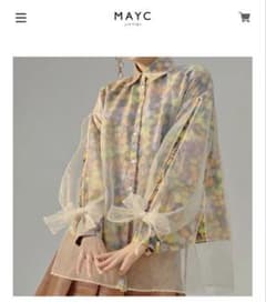 MAYC Monet oil painting mesh shirt 花柄のサムネイル