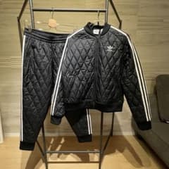 adidas アディダス キルティング ジャージ ブルゾン セットアップ adidas【アディダス】キルティング ジャージ セットアップ【size S