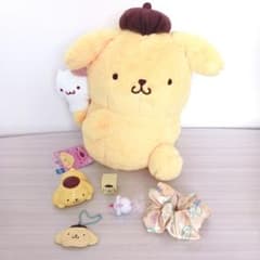 サンリオ ポムポムプリン ふりむきおんぶペアぬいぐるみ セット
