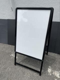 ⑤A型両面クリップ式スタンド看板ポスター屋外対応軽量ブラックアルミフレーム 大阪のサムネイル