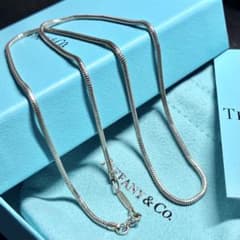 ティファニー 48cm スネークチェーン ネックレス ペンダント Tiffany