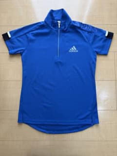 adidas レディース ゴルフウェア 半袖シャツ ブルー S/Pのサムネイル