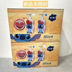 【新品未開封】スティッチ ハートといっしょ ソープディスペンサー　2種