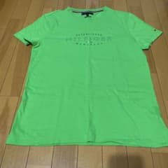 た*ち様 TOMMY HILFIGER Tシャツ L グリーン 半袖 スリムフィのサムネイル