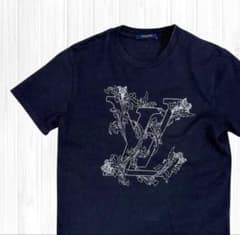LOUIS VUITTON ルイヴィトン Tシャツ フラワー刺繍 ネイビー Mのサムネイル