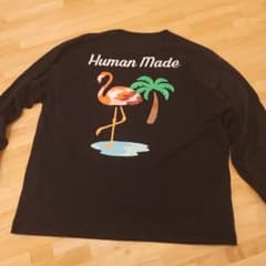 Human Made ブラック ロンティー XLサイズ フラミンゴ Human Made ブラック ロンティー XLサイズ フラミンゴ - メルカリ