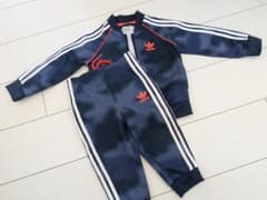adidas セットアップ キッズ ジャージ セットアップ 80サイズ 美品のサムネイル