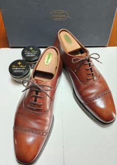 Crockett & Jones レザーシューズ ブラウン - メルカリ