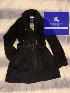 【美品】Burberry bluelabel トレンチコート　ブラック　36のサムネイル