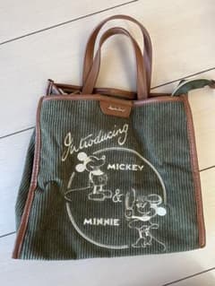 Disney ミッキー & ミニー コーデュロイ バッグのサムネイル