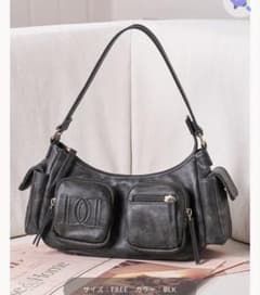 DDレザーハンドルバッグ ブラック - メルカリ