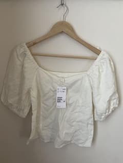 H&M リネンパフスリーブトップスのサムネイル