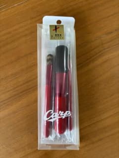 熊野筆　化粧用ブラシ3本セット レッドのサムネイル