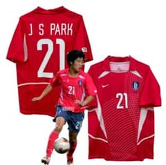 02-03 韓国代表 朴智星 NIKEオフィシャルユニフォーム - メルカリ