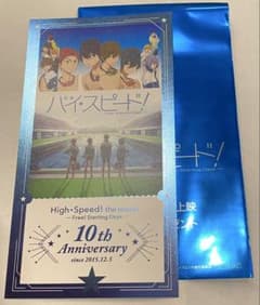 映画 ハイ☆スピード！ 入場者特典 ビジュアルチケット風カード 劇場版