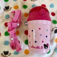 ダブルビー 水筒  ストロー  ピンク 340mlのサムネイル