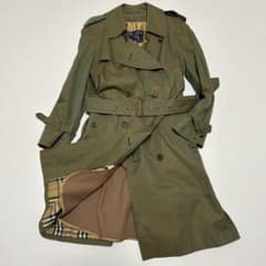 ✨希少 BURBERRY トレンチコート 玉虫色 ノバチェック ロング ライナー