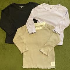 西松屋　長袖カットソー 3点セット 80cmのサムネイル