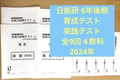 2024年 日能研6年 合格力育成テスト&合格力実践テスト - メルカリ