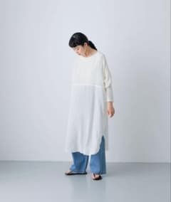 かぐれ ガーゼロングチュニック ワンピース - メルカリ