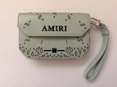 AMIRI EMBRD BANDANA CLUTCH - FROSTYGREENのサムネイル
