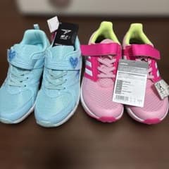 adidas F61604 22.5 瞬足水色スニーカー 22のサムネイル
