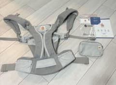 エルゴベビーOMNIBreezeパールグレー抱っこ紐メッシュ新生児OKポーチ 