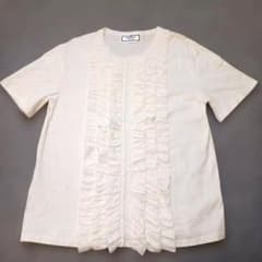 Cindi Bendi フリル 半袖Tシャツ ホワイトのサムネイル