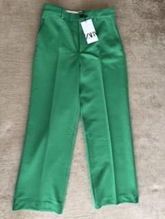ZARA グリーン ワイドパンツのサムネイル