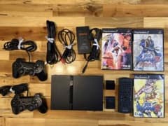 PlayStation 2 SCPH-70000　薄型　PS2  ソフト３本付きのサムネイル