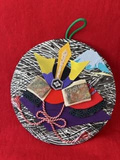 和風ちりめん細工 兜　五月