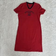 POLO JEANS CO. ロゴ 半袖 ミニワンピース レッドのサムネイル