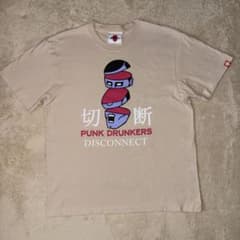 PUNK DRUNKERS 切断 Tシャツ ベージュのサムネイル