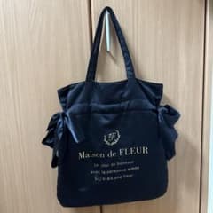Maison de FLEUR トートバッグ ブラックのサムネイル