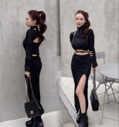 elmyu シャギーニット　セットアップ　国内発送