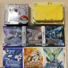 Newニンテンドー3DS LL ピカチュウ　ポケモンソフト多数のサムネイル