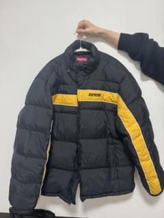Supreme ダウンジャケット 黒/黄色のサムネイル