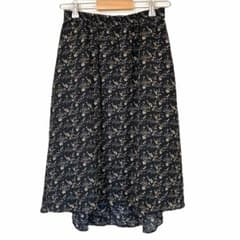 chocol raffine robe 작은 꽃 무늬 물고기 꼬리 플레어 스커트 F