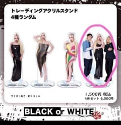 ブラホワ　BLACK or WHITE アレン様　アクリルスタンド 4種セット ブラックオアホワイトトレーディングアクリルスタンド アレン様 森本