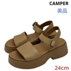 美品〉CAMPER カンペール【24cm】TASHA プラットフォームサンダル