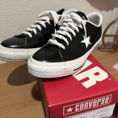 CONVERSE ワンスター ブラック×ホワイト26.0 レザー 登坂広臣のサムネイル