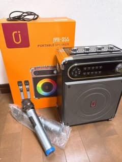 JYX-S55 ポータブルスピーカー 本体 マイク2本付きのサムネイル