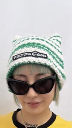 ゆるふわギャング　AKUMA KNIT CAP 猫耳ニット帽　NENE着用のサムネイル