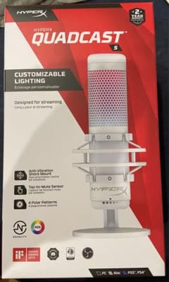 HyperX QuadCast S スタンドアロンマイク RGBライティングのサムネイル