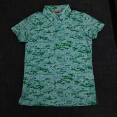 【美品】PUMA　ゴルフシャツ　グリーンのサムネイル
